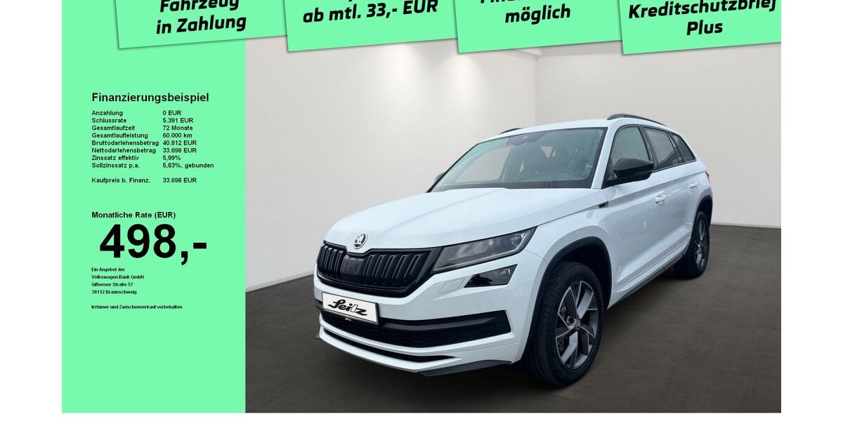 Skoda Kodiaq 61.250 km 31.999 &euro; Weingarten 88250
