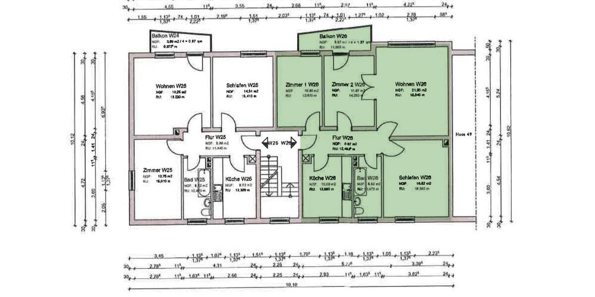 Etagenwohnung Idar-Oberstein Oberstein - 3 Zimmer, 84 m&sup2;, 85.000&euro; | Angebot:27042570