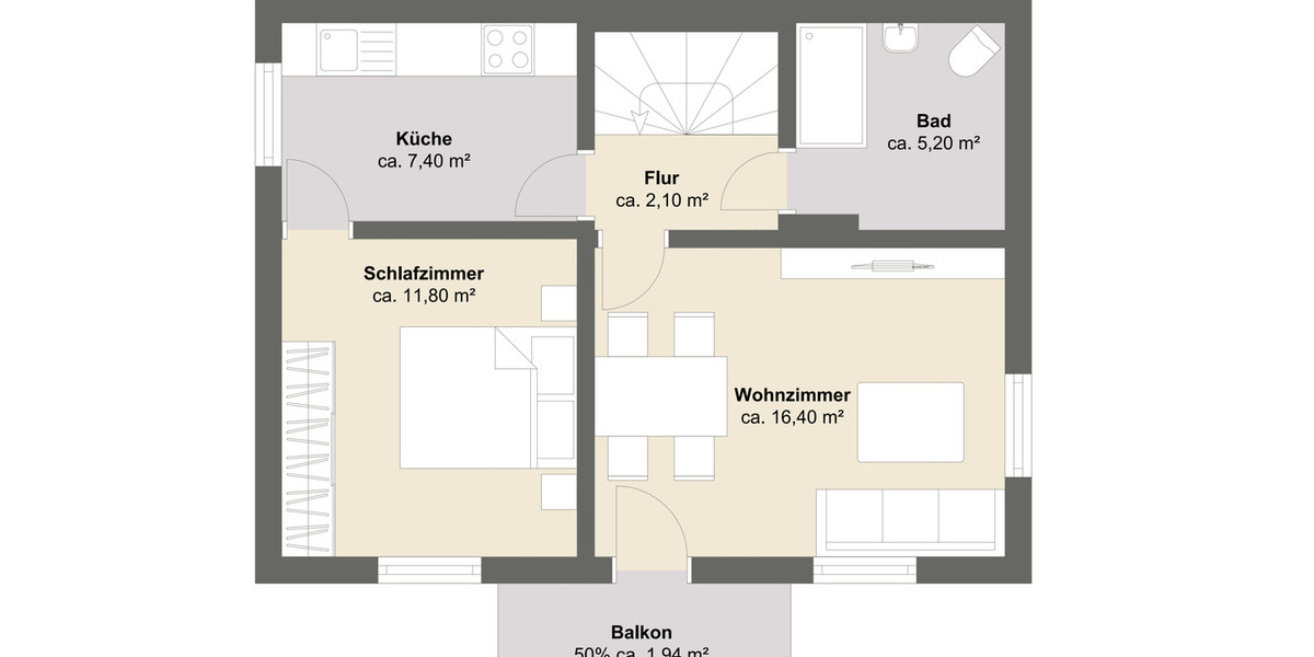 Einfamilienhaus Miesbach - 6 Zimmer, 114 m&sup2;, 615.000&euro; | Angebot:26220548