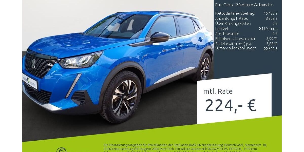 Peugeot 2008 27.003 km 19.290 &euro; Borken 46325