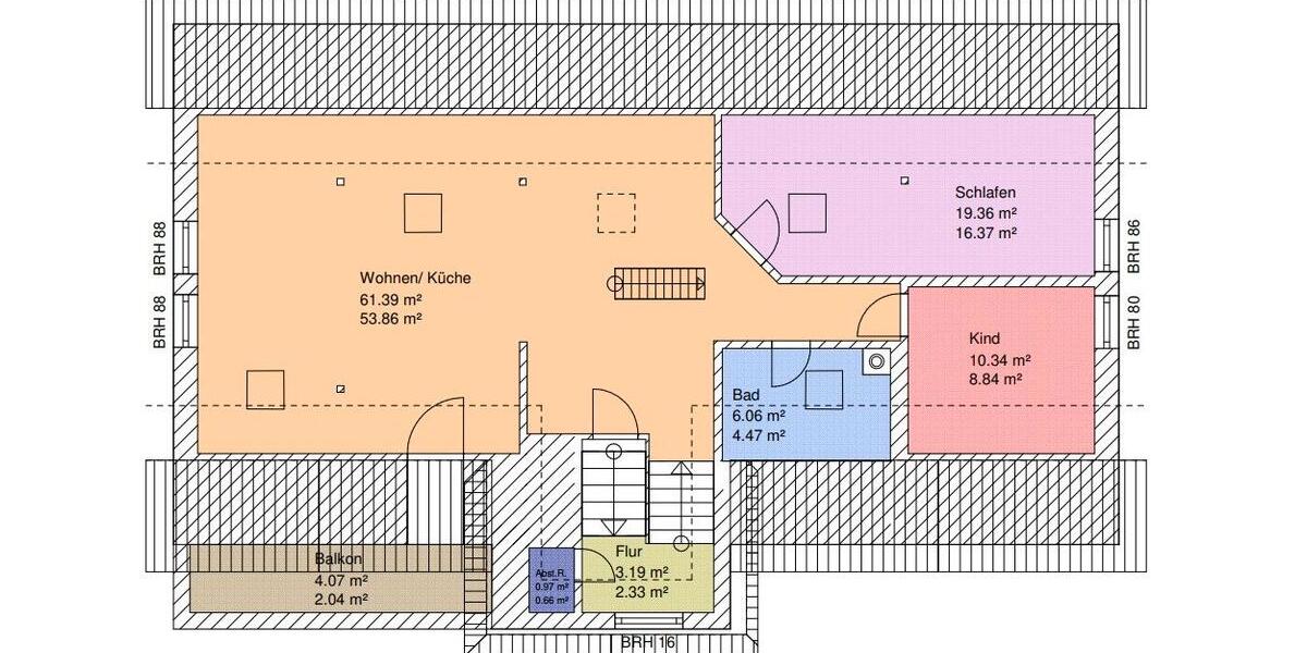 Dachgeschoßwohnung Riesa - 3 Zimmer, 92 m&sup2;, 665&euro; | Angebot:26661289
