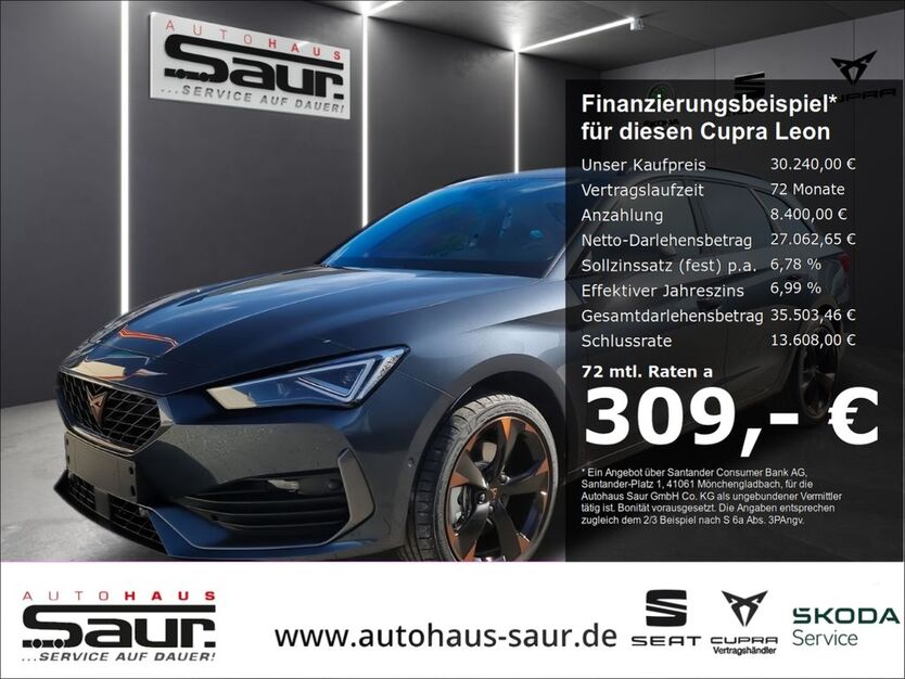 Cupra Leon 14.700 km 30.240 € Ulm 89077
