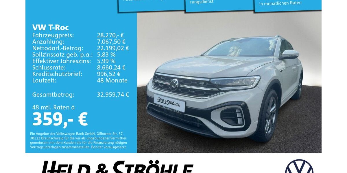 VW T-Roc 23.101 km 27.460 &euro; Neu-Ulm 89231