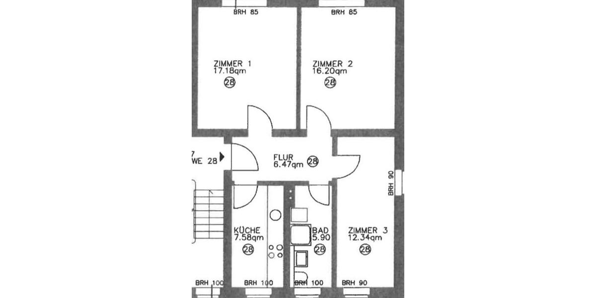 Etagenwohnung Wildau - 3 Zimmer, 65 m&sup2;, 885&euro; | Angebot:26341400