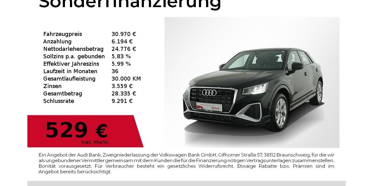 Audi Q2 5.500 km 30.970 &euro; Nürnberg 90441