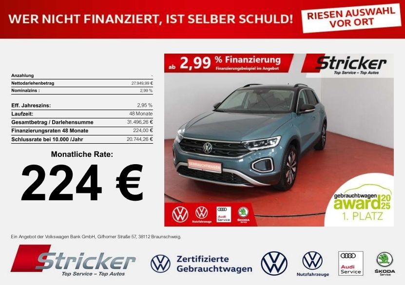 VW T-Roc 24.904 km 27.949 &euro; Horn-Bad Meinberg 32805