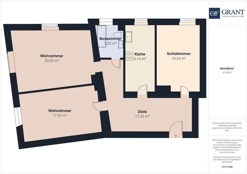 Wohnung zum Kaufen in Augsburg 480.000 € 82 m²