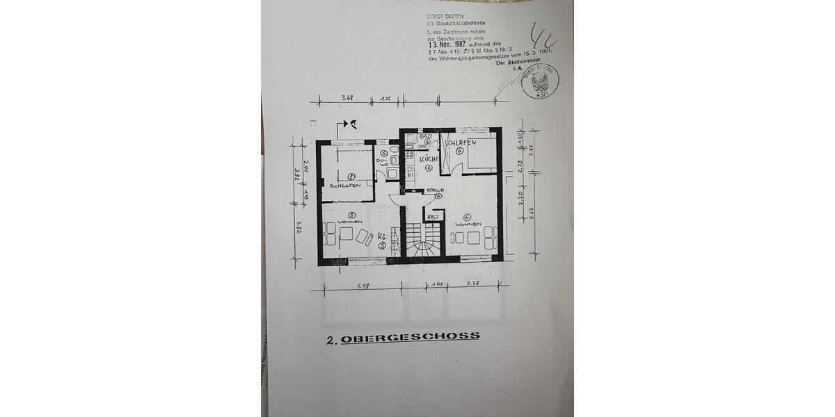 Dachgeschoßwohnung Düren - 5 Zimmer, 90 m&sup2;, 165.000&euro; | Angebot:25576402