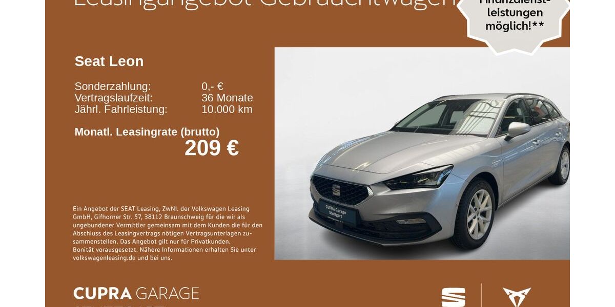 Seat Leon 31.121 km 18.930 &euro; Stuttgart-Feuerbach 70469
