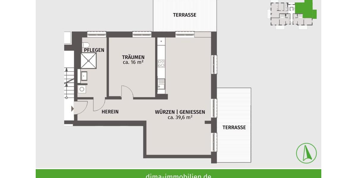 Erdgeschoßwohnung Leipzig Altwest - 2 Zimmer, 87 m&sup2;, 1.479&euro; | Angebot:26283444