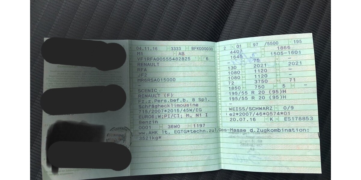 Renault Scenic 85.645 km 12.500 &euro; St. Märgen 79274