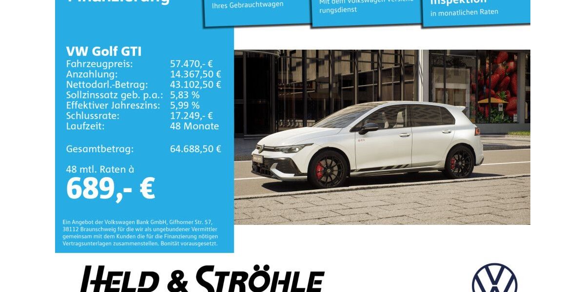 VW Golf 3.000 km 57.470 &euro; Neu-Ulm 89231