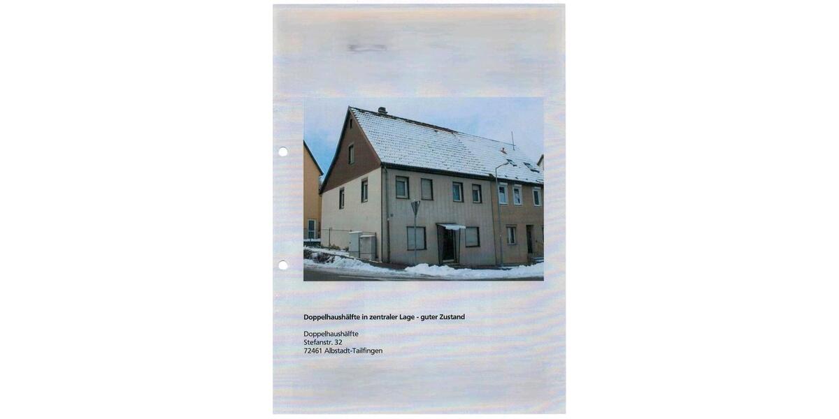 Doppelhaushälfte Dormettingen - 5 Zimmer, 81 m&sup2;, 179.000&euro; | Angebot:26085974