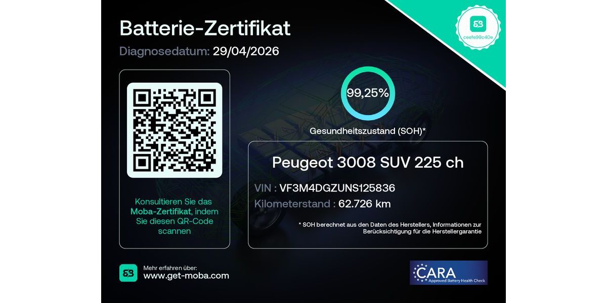 Peugeot 3008 62.681 km 21.990 &euro; Mannheim 68309