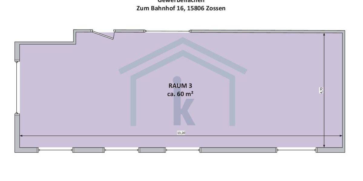 Gewerbeobjekt Zossen Wünsdorf - 1 Zimmer, 60 m&sup2;, 750&euro; | Angebot:26486055