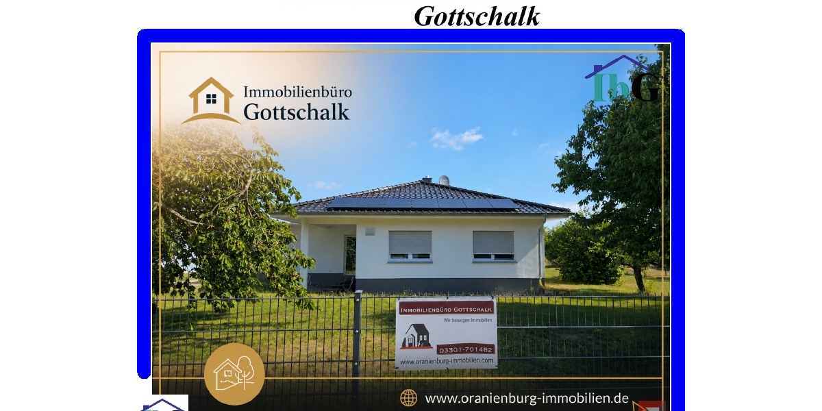 Ländliche Ruhe trifft moderneTechnik- Energiesparender Neubau-Bungalow - Einfamilienhaus Falkenberg | Angebot:26785333