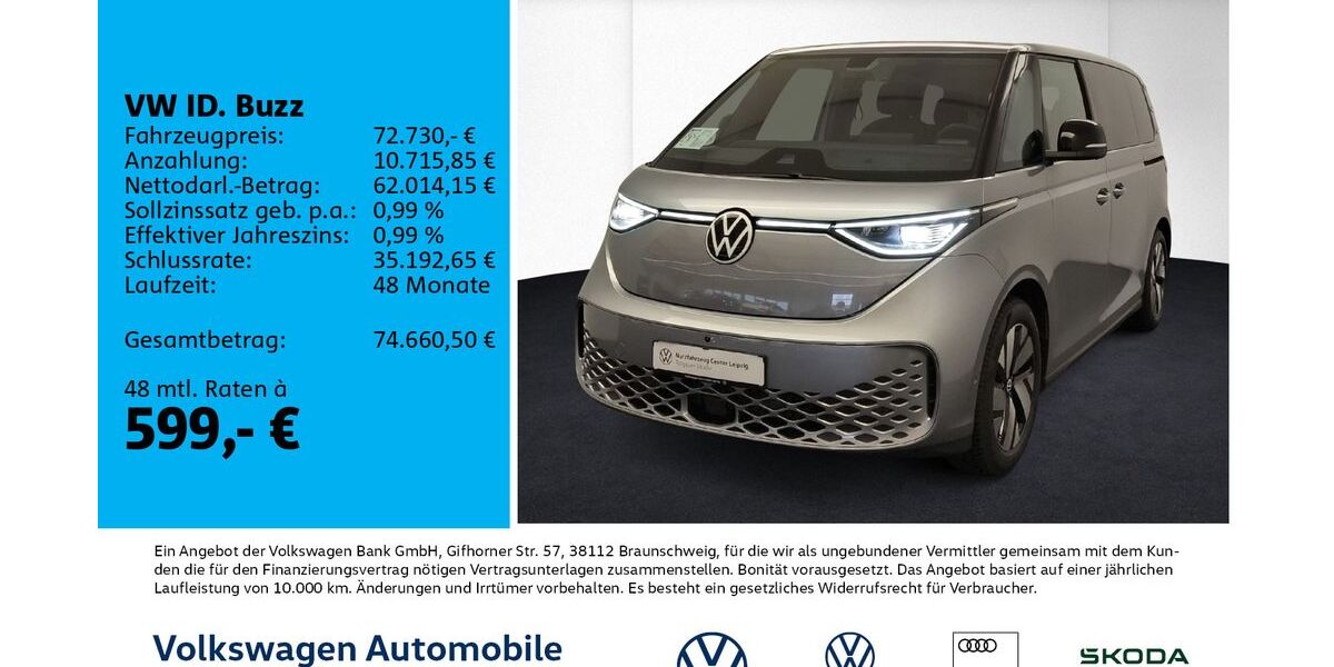 VW ID. Buzz 2.540 km 69.930 &euro; Leipzig 04178