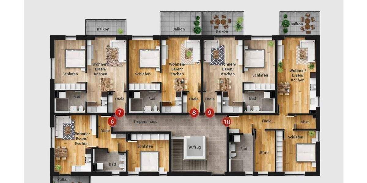 Etagenwohnung Nabburg - 3 Zimmer, 73 m&sup2;, 346.500&euro; | Angebot:25732179