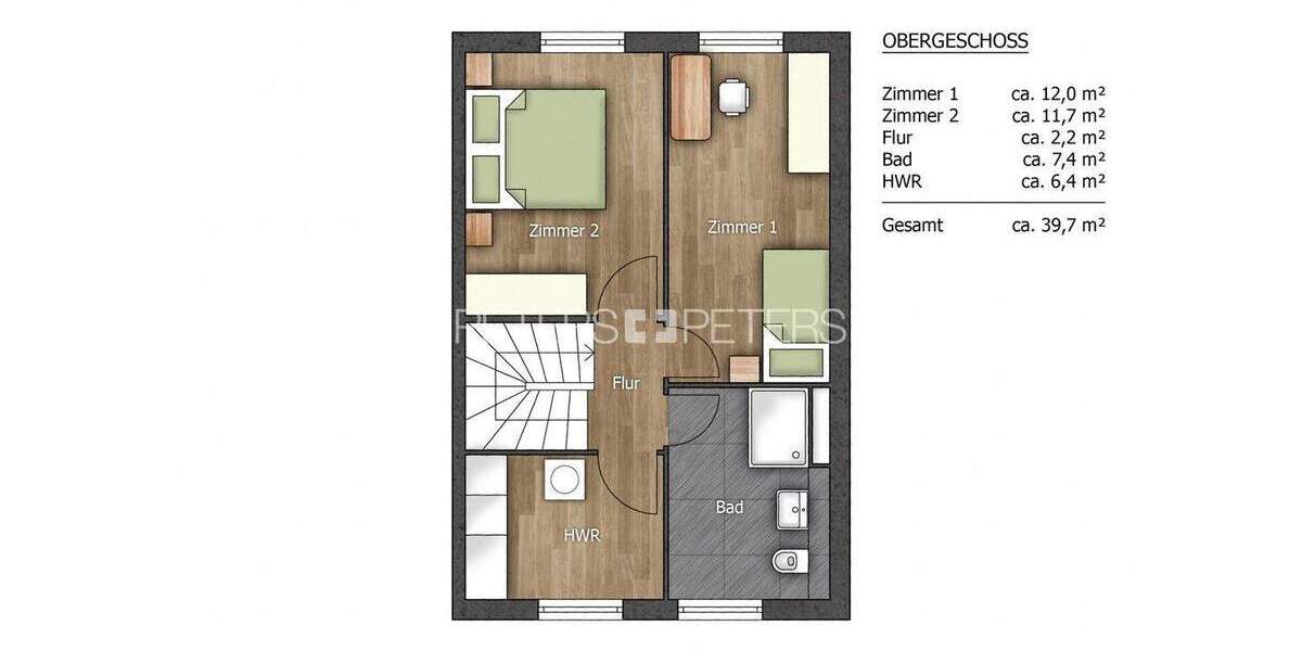 Reihenmittelhaus Geesthacht - 4 Zimmer, 120 m&sup2;, 1.860&euro; | Angebot:25701275