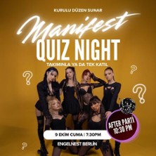 Manifest Quiz Night & After Party 09.10.2026 Engelnest Coworking Space and Event Venue