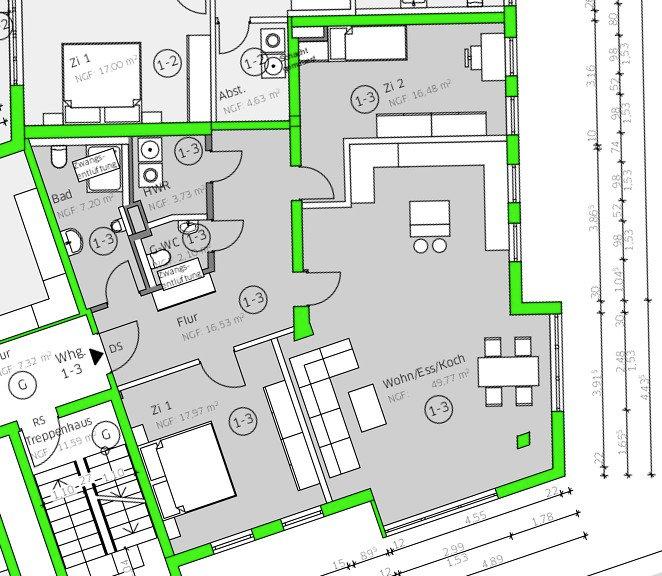 Etagenwohnung Saarlouis - 3 Zimmer, 113 m&sup2;, 295.000&euro; | Angebot:26194182