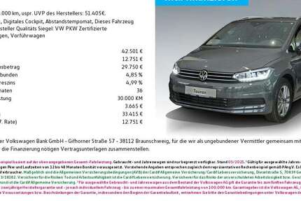 VW Touran 6.000 km 42.501 &euro; Ingolstadt 85053
