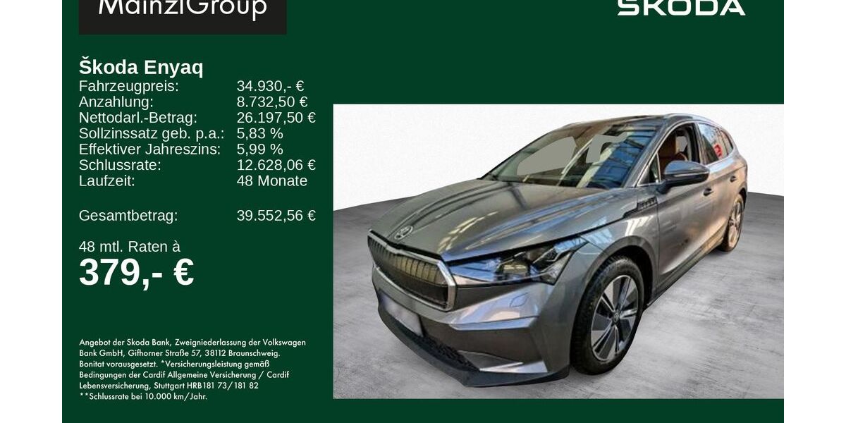 Skoda Enyaq 47.700 km 34.930 &euro; Feldkirchen/Westerham 83620
