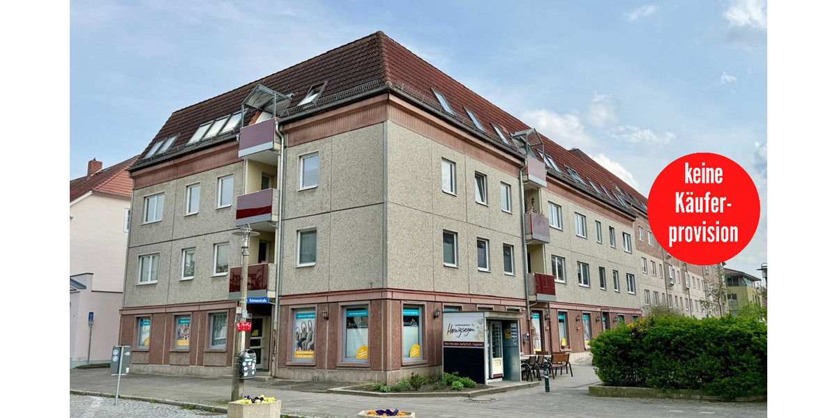 HORN IMMOBILIEN++RESERVIERT! Neubrandenburg Zentrum, 3-Raum Eigentumswohnung mit Balkon und EBK -vermietet- 3 zimmer