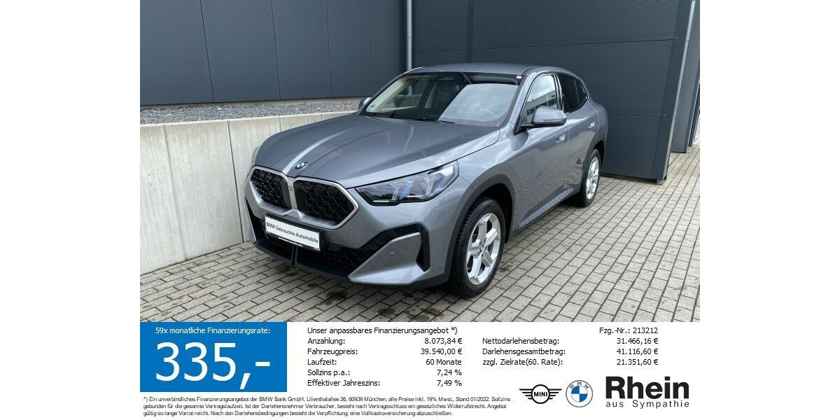 BMW X2 8.524 km 35.570 &euro; Buchen- Hettingen 74722