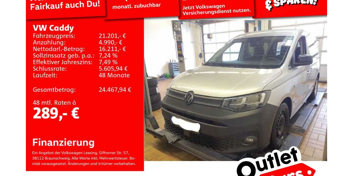 VW Caddy 88.479 km 20.989 &euro; Mannheim 68309