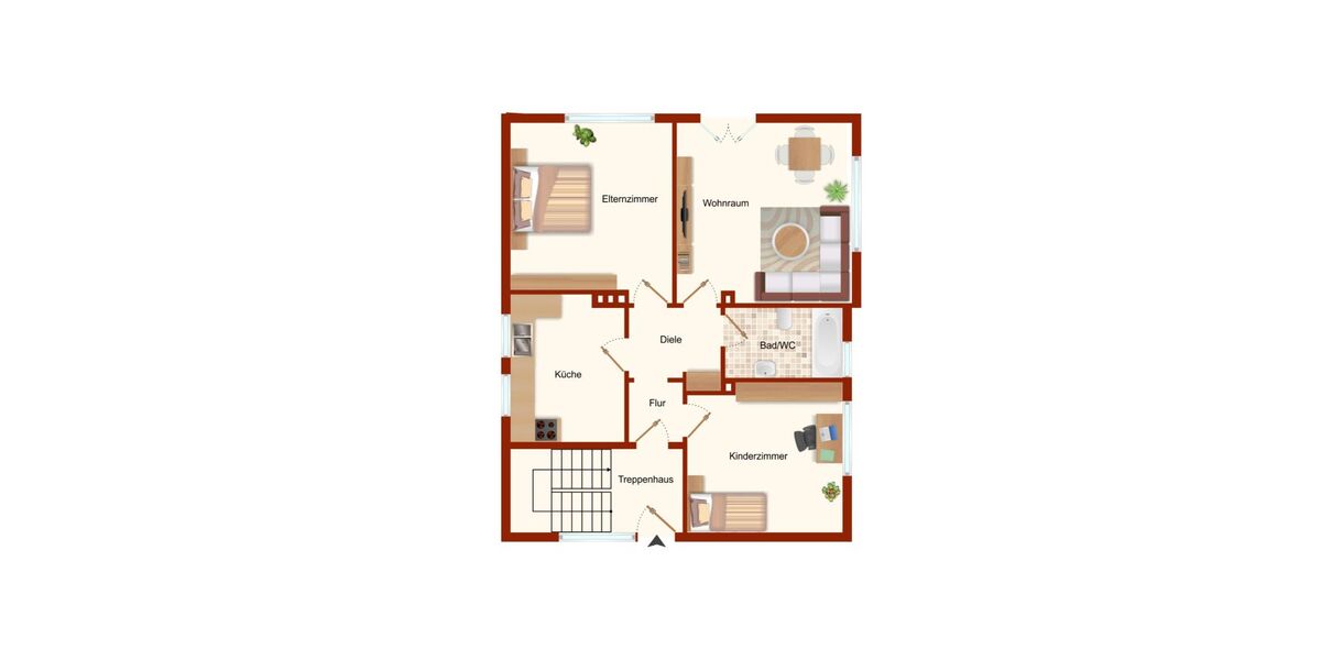 Provisionsfrei* Geräumiges, solides 2-FH mit Keller in Top Lage !!! - Zweifamilienhaus Wesel Obrighoven-Lackhausen | Angebot:25566115