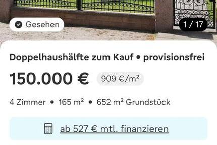 Haus Lauchhammer - 4 Zimmer, 165 m&sup2;, 150.000&euro; | Angebot:26049979