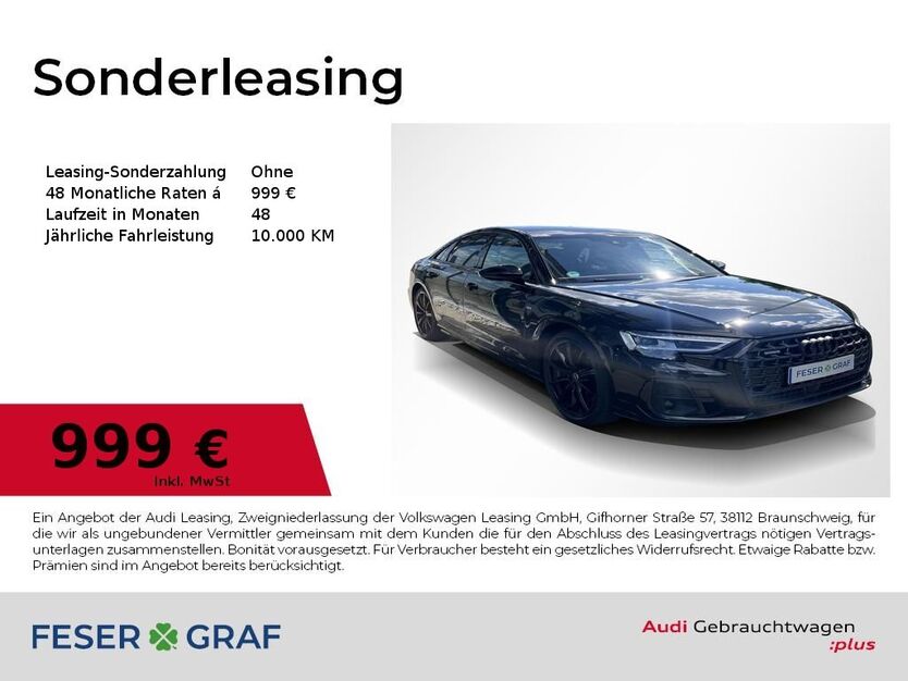 Audi A8 4.900 km 104.980 € Fürth 90763
