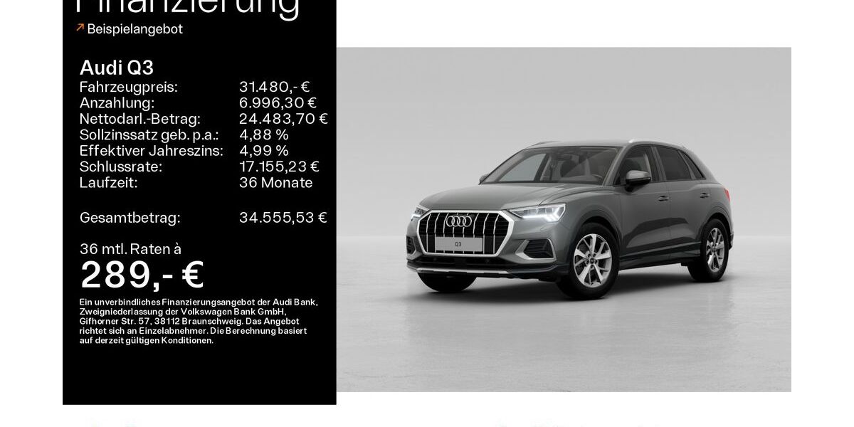 Audi Q3 36.392 km 31.480 € Hofheim 65719