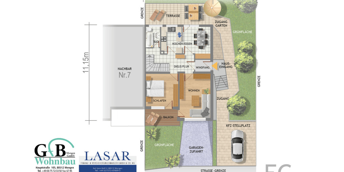 Doppelhaushälfte Scheer - 6 Zimmer, 120 m&sup2;, 189.500&euro; | Angebot:26819740