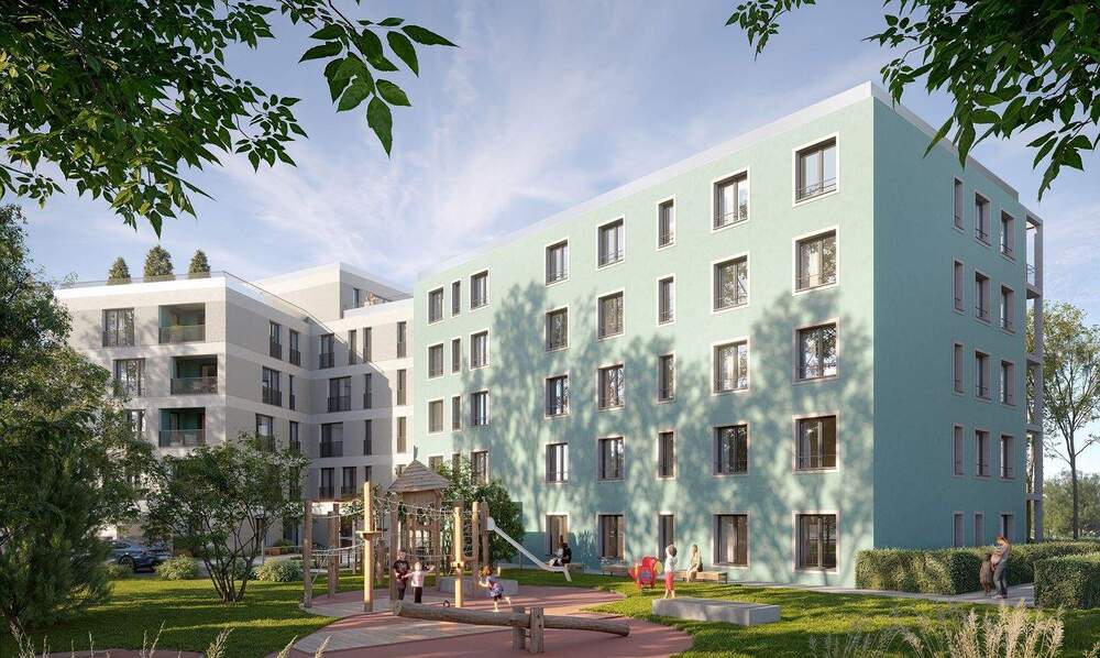 Etagenwohnung Neu-Ulm Ludwigsfeld - 2 Zimmer, 63 m&sup2;, 378.420&euro; | Angebot:25734302