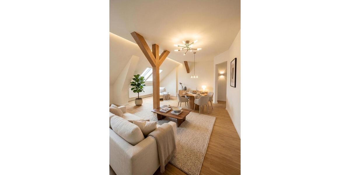 Dachgeschoßwohnung Erfurt - 2 Zimmer, 57 m&sup2;, 800&euro; | Angebot:25396527