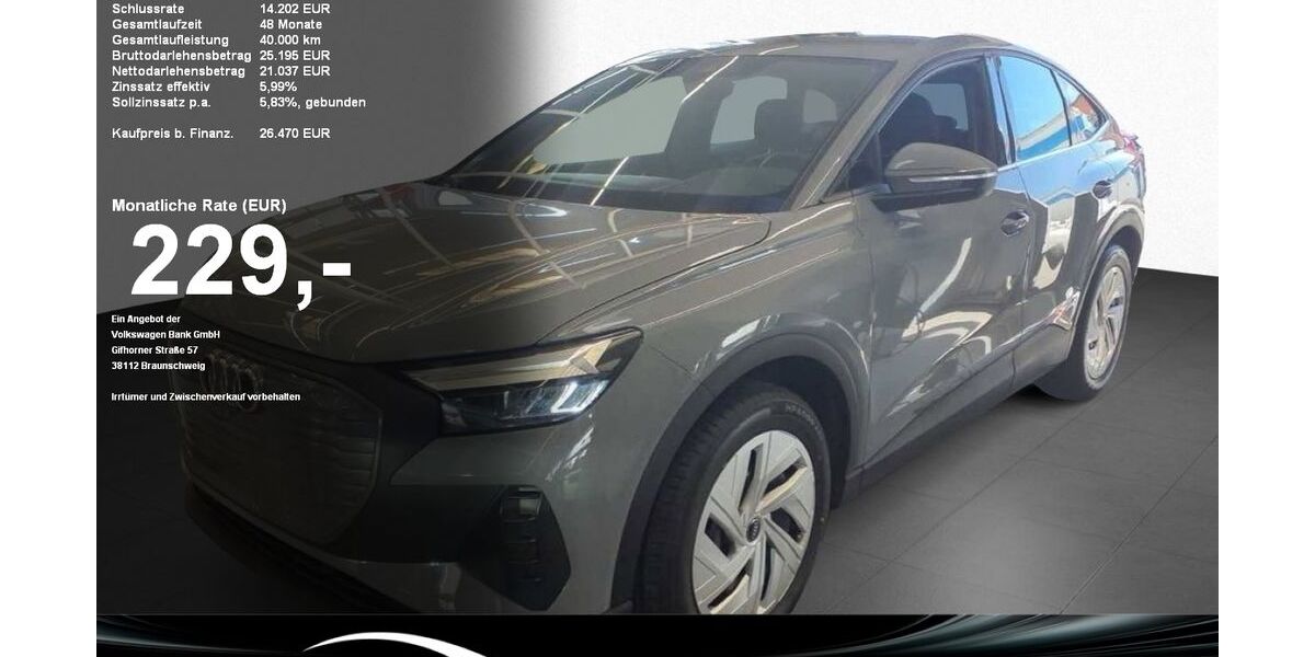 Audi Q4 e-tron 50.872 km 26.470 &euro; Sigmaringen 72488
