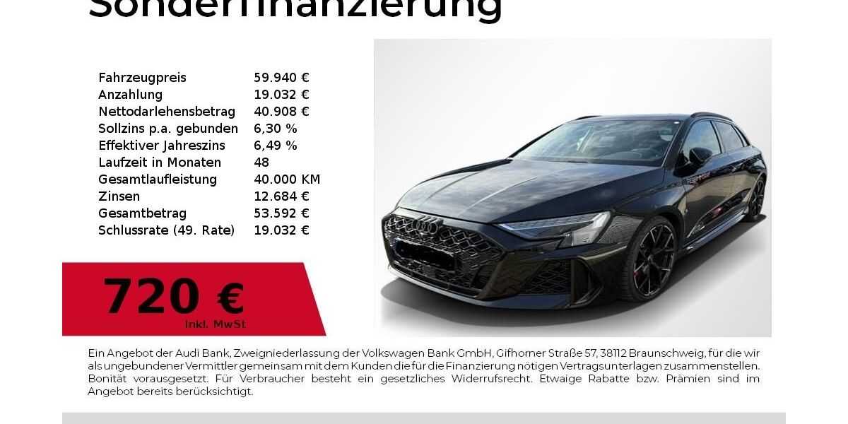 Audi RS3 11.000 km 59.940 &euro; Nürnberg 90411