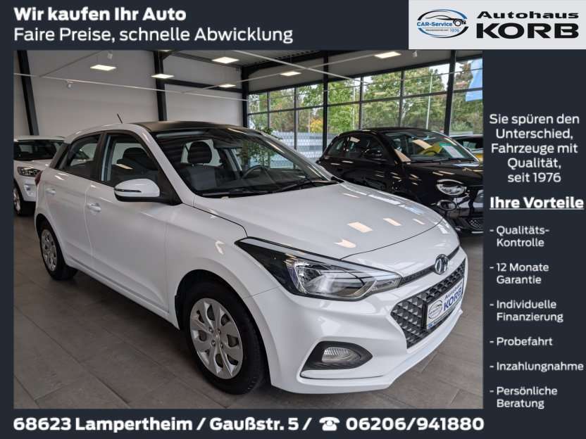 Hyundai i20 48.900 km 9.880 € Lampertheim 68623