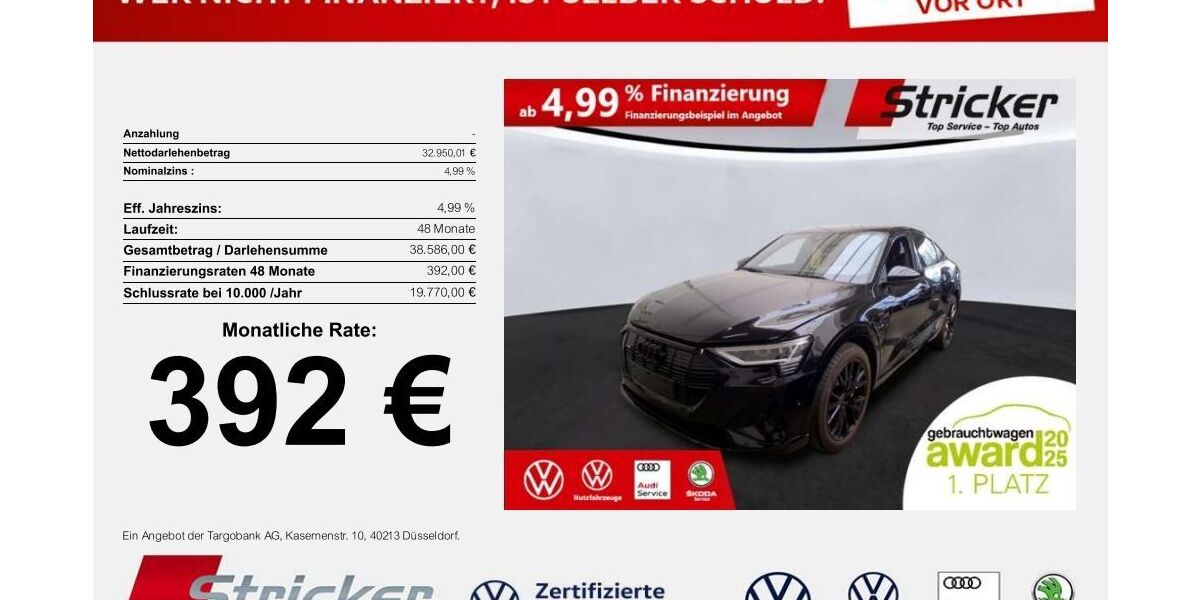 Audi e-tron 74.601 km 32.949 &euro; Horn-Bad Meinberg 32805
