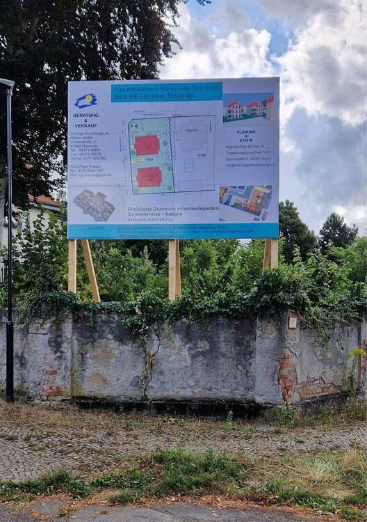 2 Stadthäuser mit je 3 Wohnungen in der Villensiedlung von Markkleeberg-Ost, unweit des Markkleeberger Sees (Neubauprojekt).