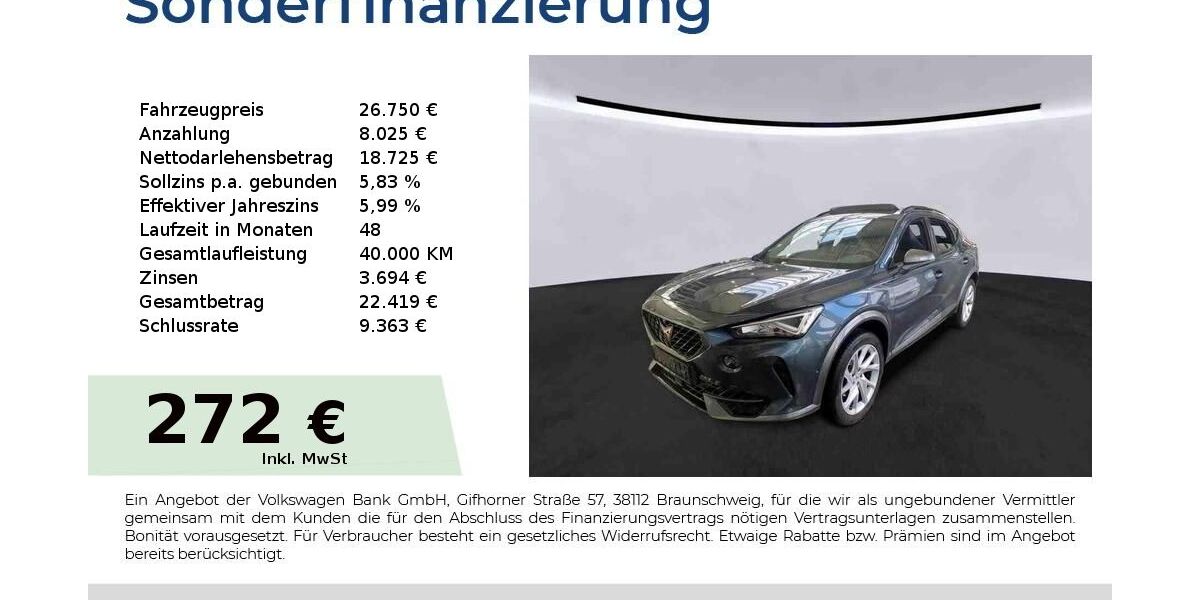 Cupra Formentor 14.750 km 26.750 &euro; Nürnberg 90431