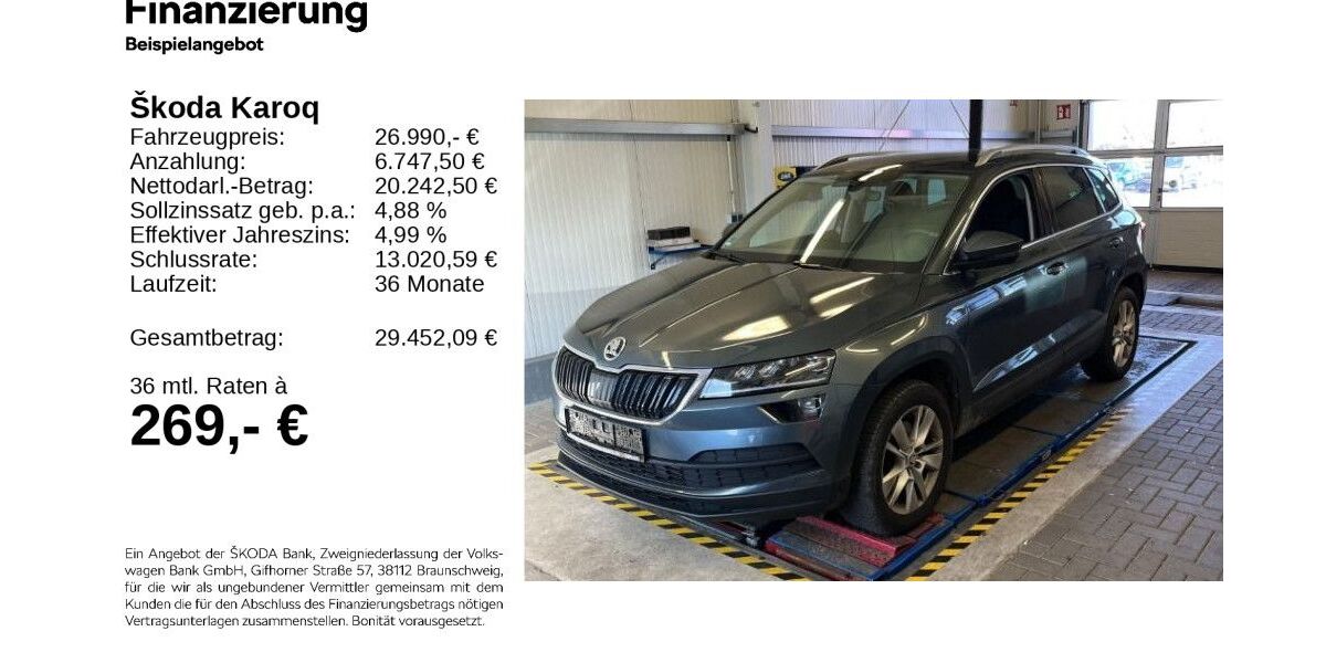 Skoda Karoq 70.660 km 26.690 &euro; Gifhorn 38518