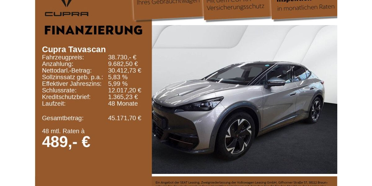 Cupra Tavascan 13.603 km 38.730 &euro; Neu-Ulm 89231