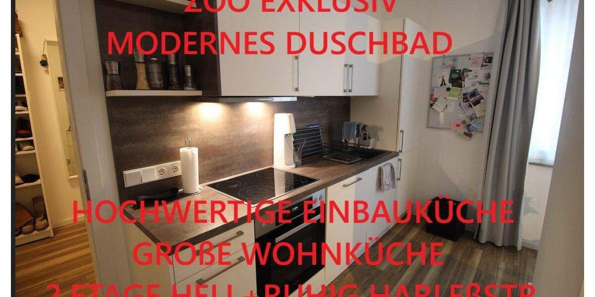 ZOO EXKLUSIV SANIERT MODERNES DUSCHBAD HOCHWERTIGE EINBAUKÜ. WOHNKÜCHE 2.OG HELL+RUHIG HARLEßSTR. 2 zimmer