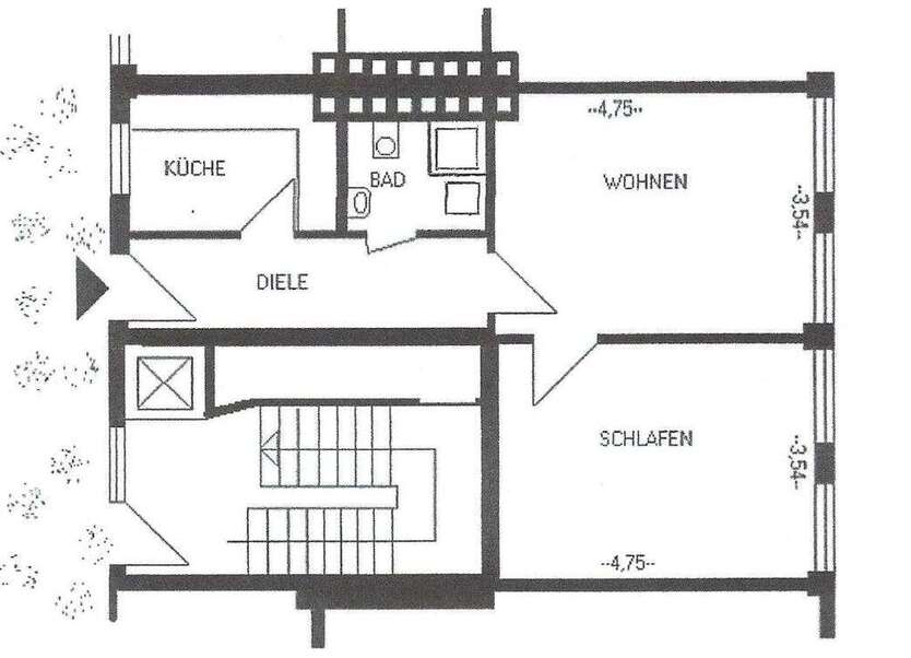 Wohnung zum Mieten in Witten 450 € 50 m²