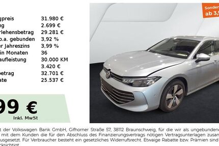 VW Passat 12.010 km 31.980 &euro; Fürth 90763