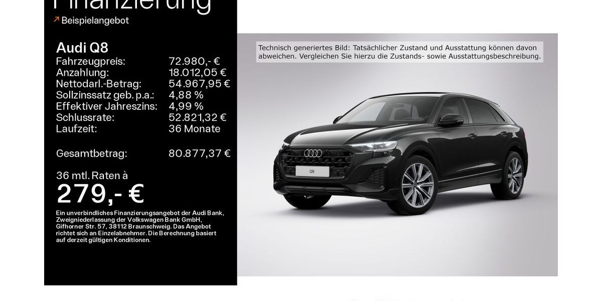Audi Q8 27.942 km 72.980 &euro; Haßfurt 97437