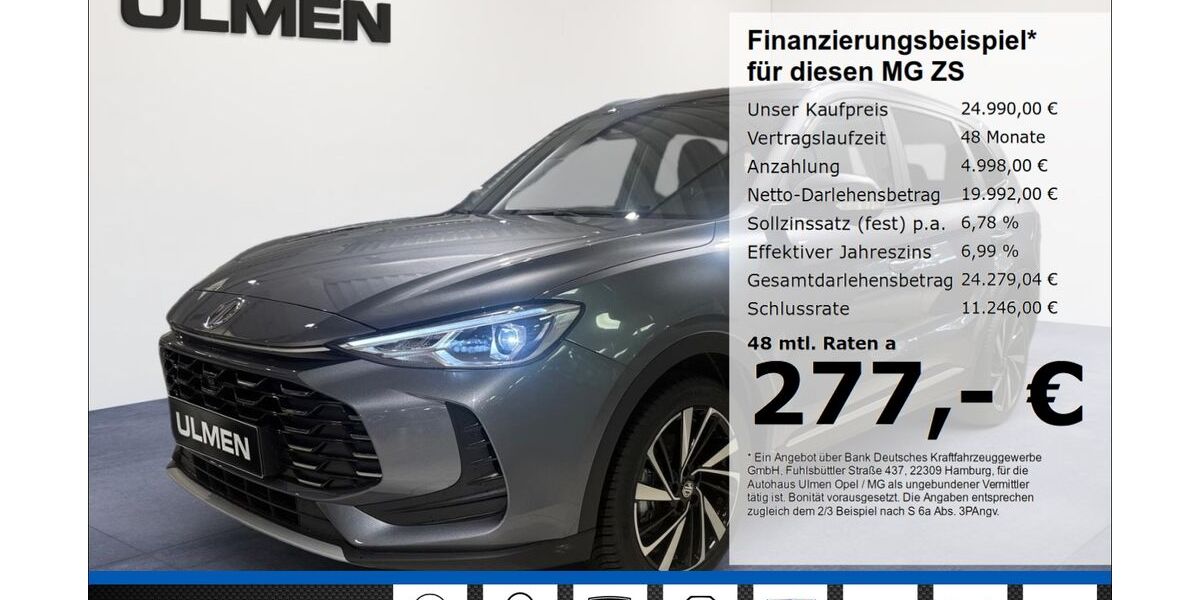 MG ZS 2.500 km 23.990 &euro; Düsseldorf 40231